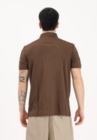 TOMMY HILFIGER Polo a manica corta marrone da uomo con logo MW0MW39994 GV0 TOMMY HILFIGER 