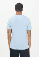TOMMY HILFIGER T-shirt a manica corta celeste da uomo con logo MW0MW39995C1O . TOMMY HILFIGER 