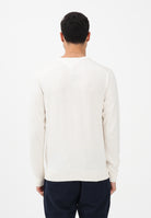 TOMMY HILFIGER Maglioncino girocollo panna da uomo con logo MW0MW39999 Z00 TOMMY HILFIGER 