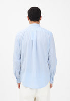 TOMMY HILFIGER Camicia a manica lunga TH Flex azzurra da uomo con motivo a righe MW0MW41399 0A4 TOMMY HILFIGER 