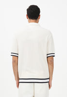 TOMMY HILFIGER Polo a manica corta panna da uomo con ricamo logo MW0MW41620 Z00 TOMMY HILFIGER 