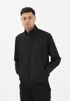 TOMMY HILFIGER Giacca a vento nera da uomo con logo MW0MW41758 BDS TOMMY HILFIGER 