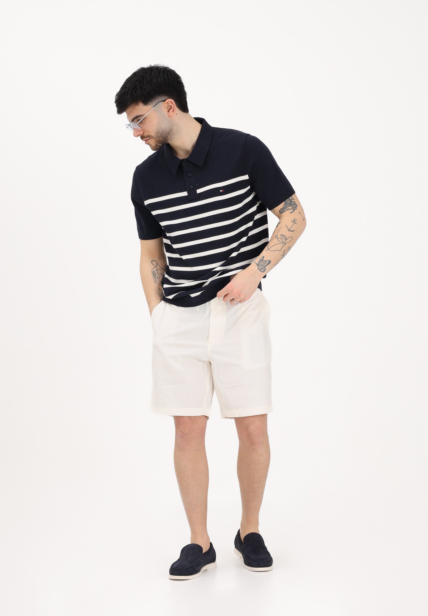TOMMY HILFIGER Shorts panna da uomo MW0MW42354 Z00 TOMMY HILFIGER 