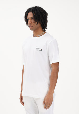 TOMMY HILFIGER T-shirt a manica corta bianca da uomo con stampa MW0MW42370 YBR TOMMY HILFIGER 