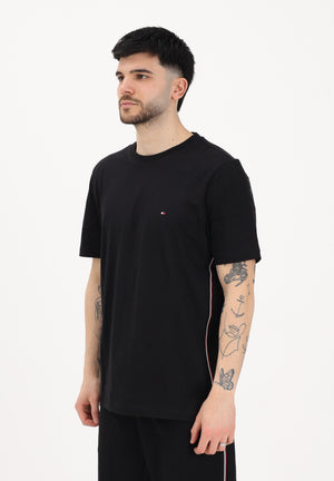 TOMMY HILFIGER T-shirt a manica corta nera da uomo con logo MW0MW42393 BDS TOMMY HILFIGER 
