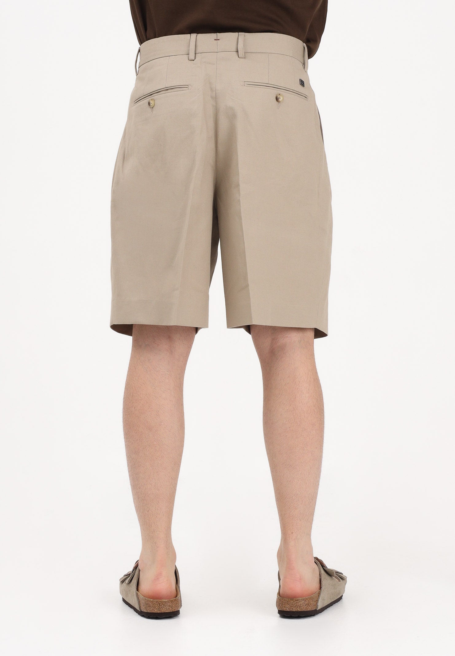 TOMMY HILFIGER Shorts beige da uomo dal taglio sartoriale MW0MW42670 RBT TOMMY HILFIGER 
