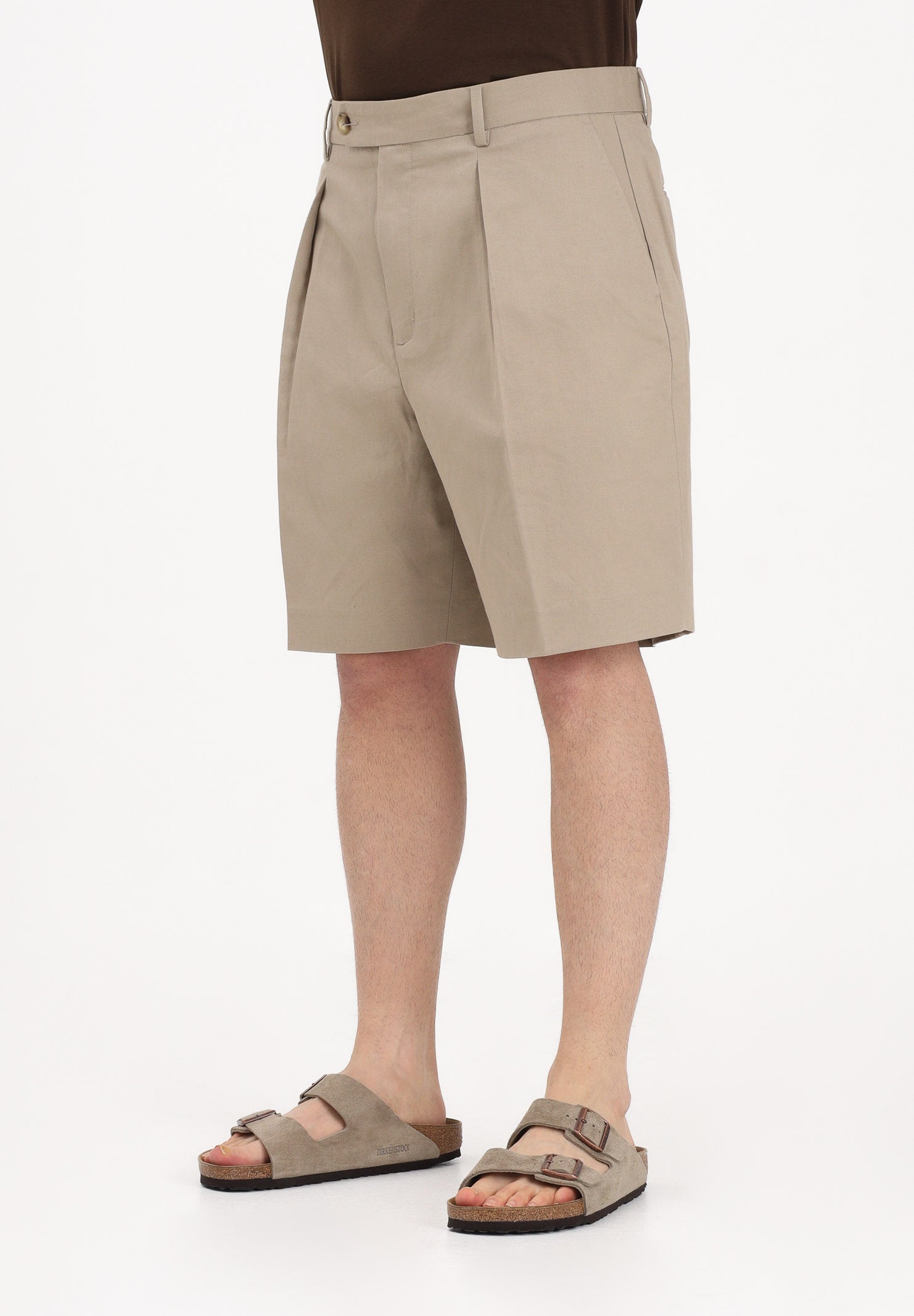 TOMMY HILFIGER Shorts beige da uomo dal taglio sartoriale MW0MW42670 RBT TOMMY HILFIGER 