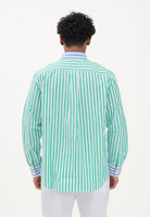 TOMMY HILFIGER Camicia a manica lunga multicolore da uomo con motivo a righe MW0MW42985 0A4 TOMMY HILFIGER 