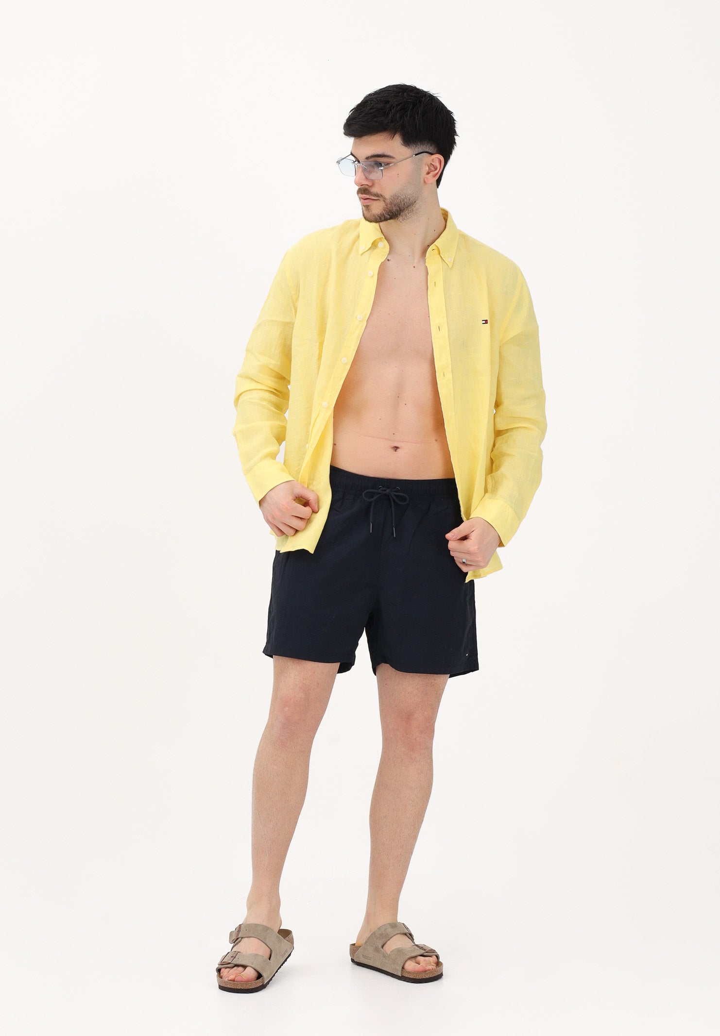TOMMY HILFIGER Shorts mare blu da uomo UM0UM03477 DW5 TOMMY HILFIGER 