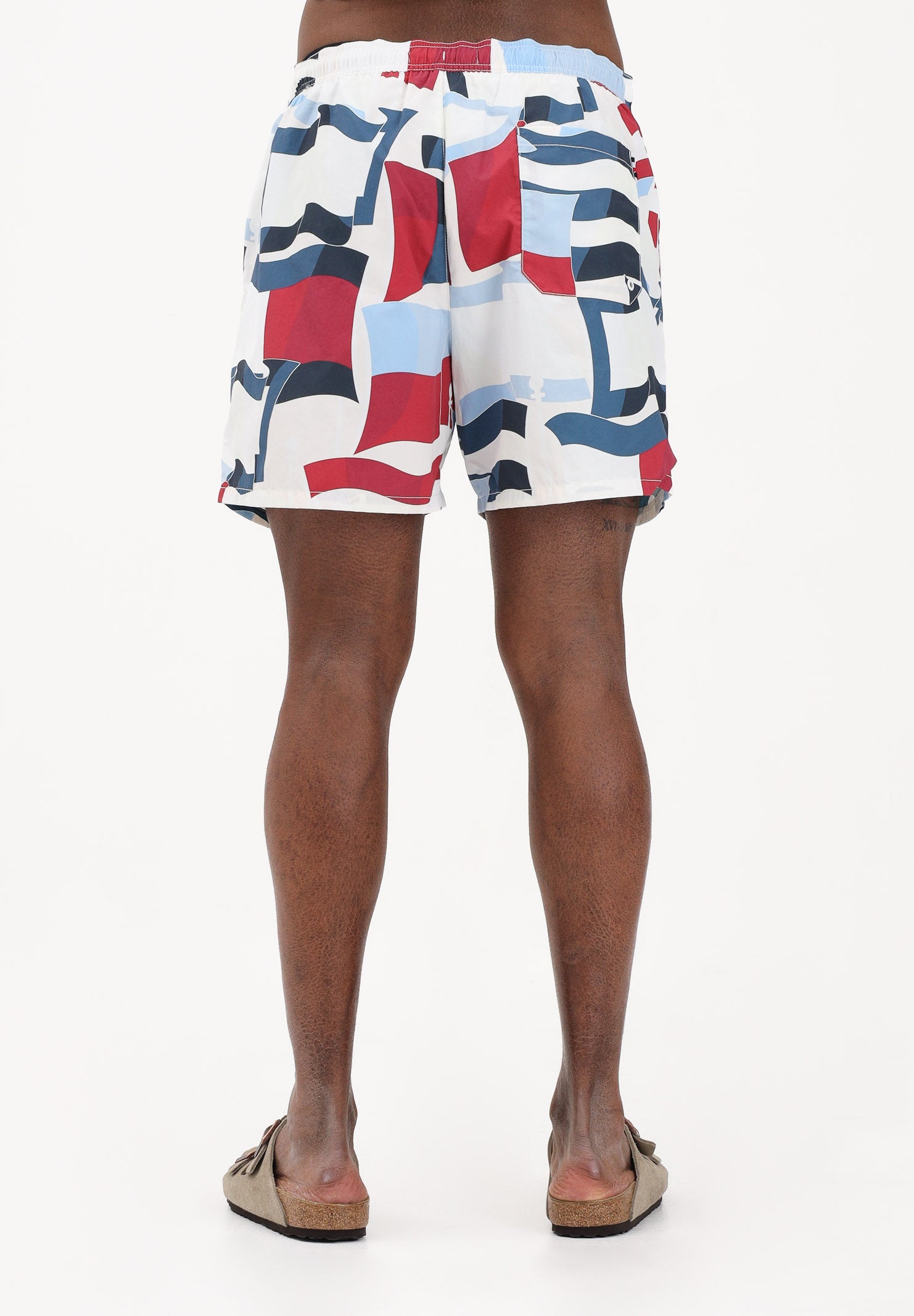 TOMMY HILFIGER Shorts mare multirocolor da uomo con stampa UM0UM03491 01W TOMMY HILFIGER 