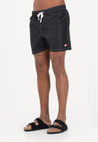 TOMMY HILFIGER Shorts mare nero da uomo con logo UM0UM03852 BDS TOMMY HILFIGER 
