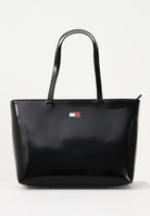 TOMMY JEANS Shopper nera da donna con logo AW0AW18069 BDS TOMMY JEANS 