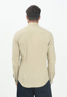 TOMMY JEANS Camicia a manica lunga beige da uomo DM0DM04405RBV . TOMMY JEANS 