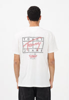 TOMMY JEANS T-shirt a manica corta Signature bianca da uomo DM0DM22319 YBL TOMMY JEANS 