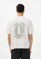 TOMMY JEANS T-shirt a manica corta grigia da uomo con stampa sul retro DM0DM22332 P08 TOMMY JEANS 