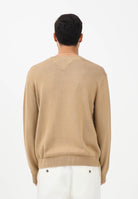 TOMMY JEANS Maglioncino girocollo beige da uomo con logo DM0DM22401 AEN TOMMY JEANS 