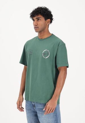 TOMMY JEANS T-shirt a manica corta verde da uomo con stampa sul retro DM0DM22535 MBL TOMMY JEANS 