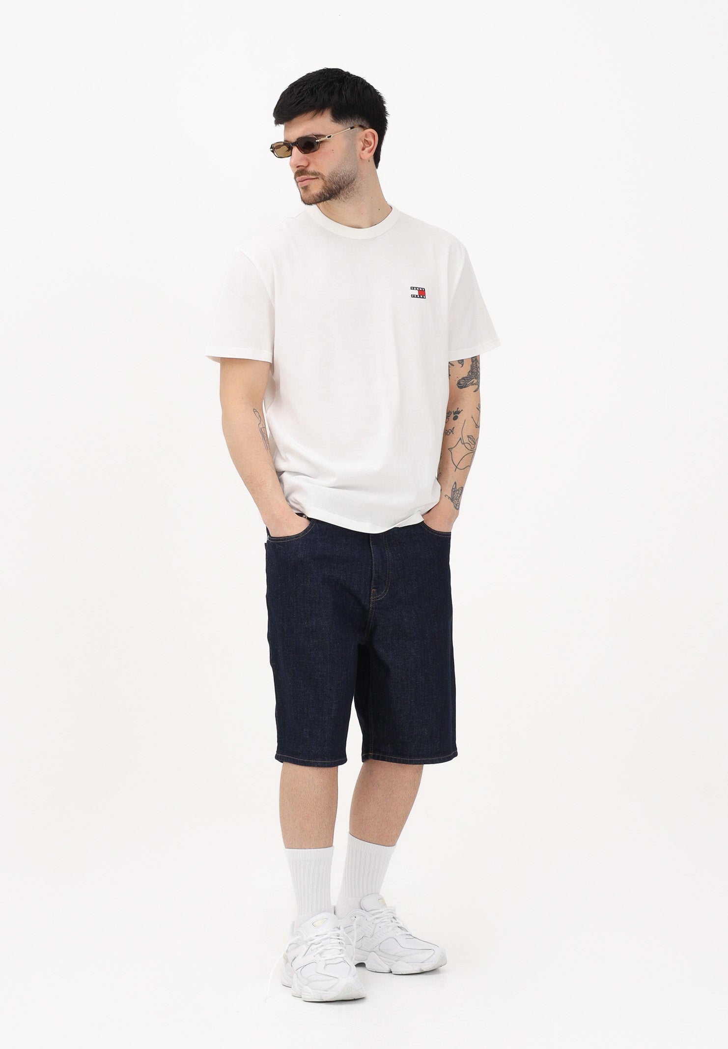 TOMMY JEANS Shorts in denim blu da uomo DM0DM22974 1BK TOMMY JEANS 