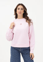 TOMMY JEANS Felpa girocollo rosa da donna con logo DW0DW17325 TOG TOMMY JEANS 