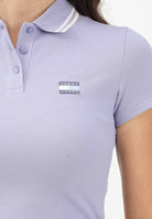 TOMMY JEANS Polo a manica corta lilla da donna con logo DW0DW21932 C5U TOMMY JEANS 