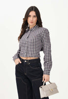 TOMMY JEANS Camicia a manica lunga blu da donna con motivo a quadri DW0DW22064 0MT TOMMY JEANS 