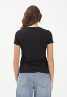 TOMMY JEANS T-shirt a manica corta nera da donna con logo DW0DW22562 BDS TOMMY JEANS 