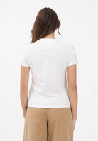 TOMMY JEANS T-shirt a manica corta panna da donna con logo DW0DW22562 YBL TOMMY JEANS 