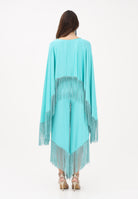 TPN Blusa turchese da donna con frange BEND232S6 9L TPN 