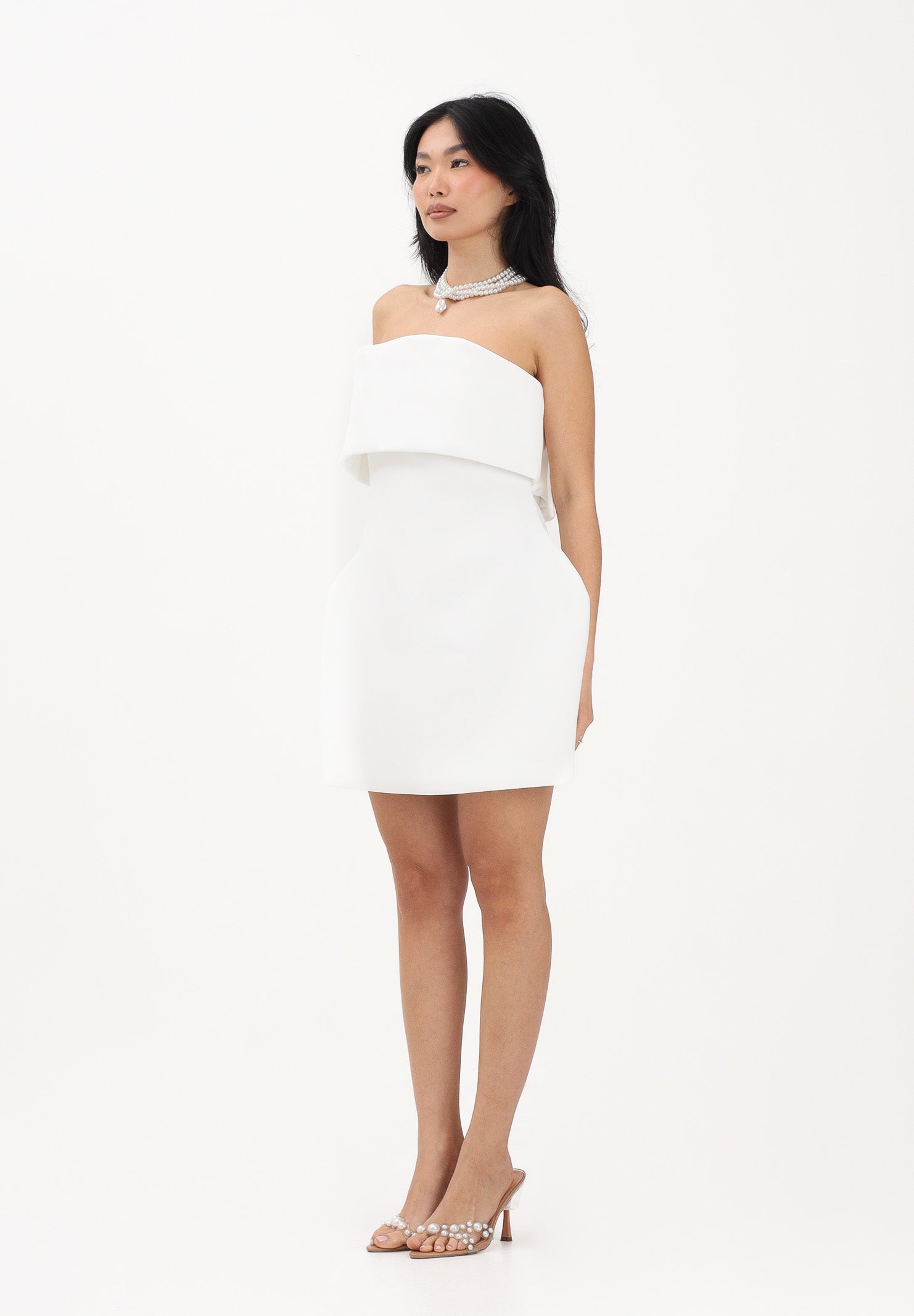 TPN Abito corto bianco da donna BOWMAN112S6 D7 TPN 