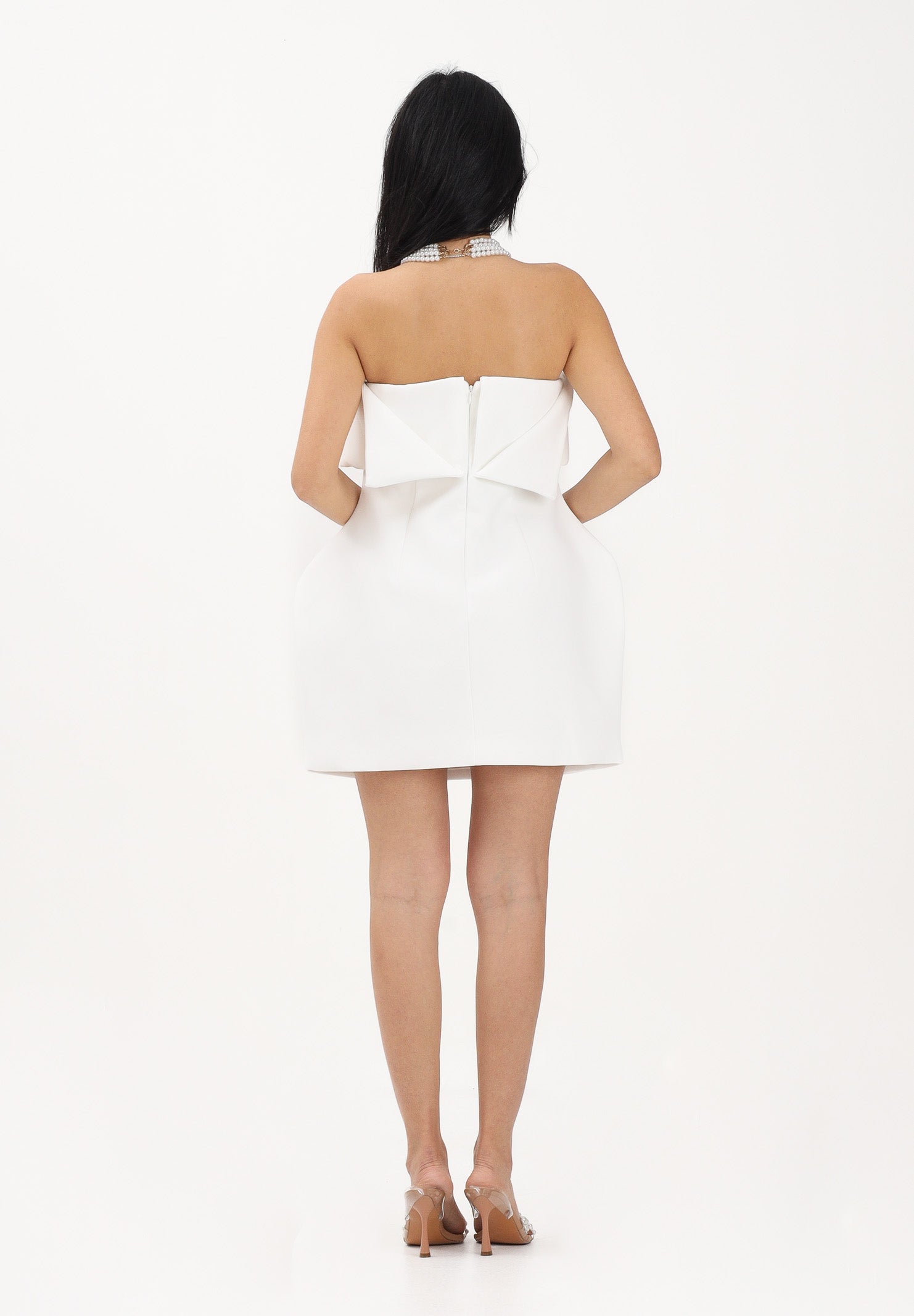 TPN Abito corto bianco da donna BOWMAN112S6 D7 TPN 