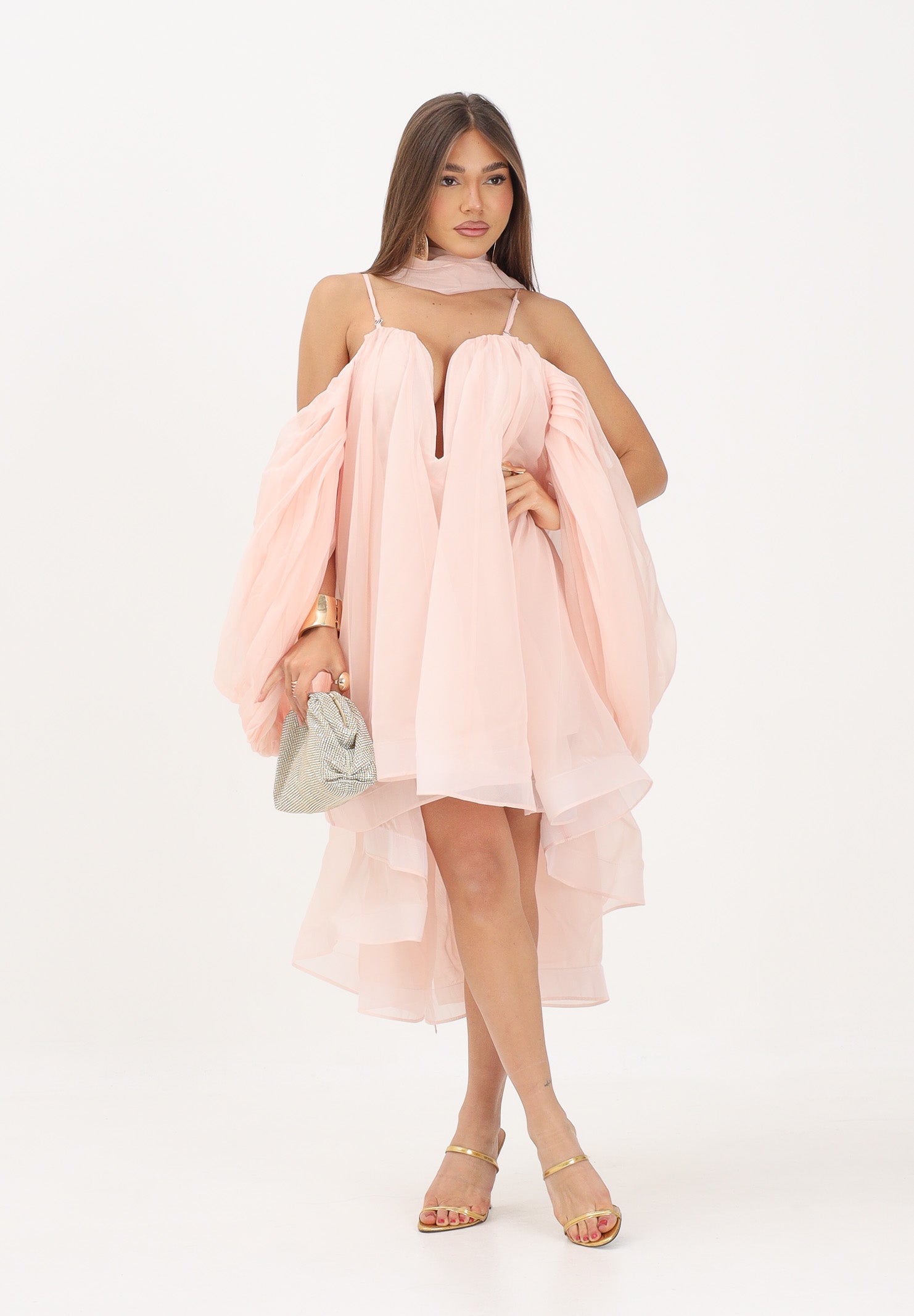 TPN abito midi DUNSTER ABITO PESCA Pesca rosa donna. DUNSTER PE TPN 