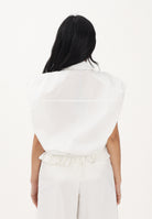 TPN Camicia smanicata bianca da donna con colletto gioiello TABER252S6 D7 TPN 