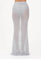 TWENTY FOURHAITCH Gonna lunga grigia da donna con micro strass A0089ARG62P AR TWENTY FOURHAITCH 