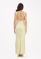 TWENTY FOURHAITCH Abito lungo Helios giallo da donna A526GIA62P GI TWENTY FOURHAITCH 