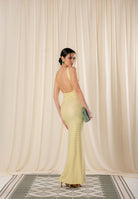 TWENTY FOURHAITCH Abito lungo Helios giallo da donna A526GIA62P GI TWENTY FOURHAITCH 