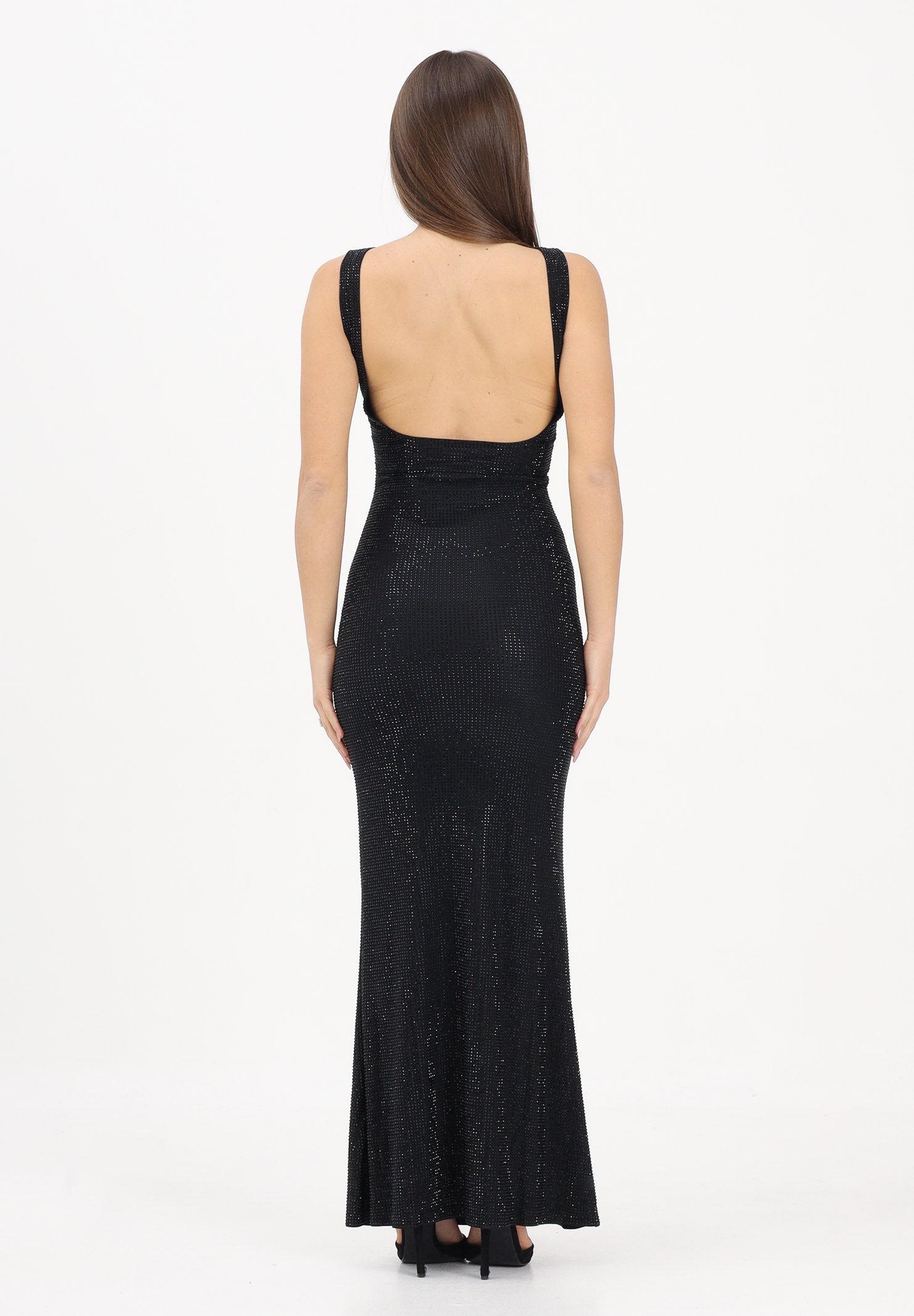 TWENTY FOURHAITCH Abito lungo Helios nero da donna A526NER NER TWENTY FOURHAITCH 