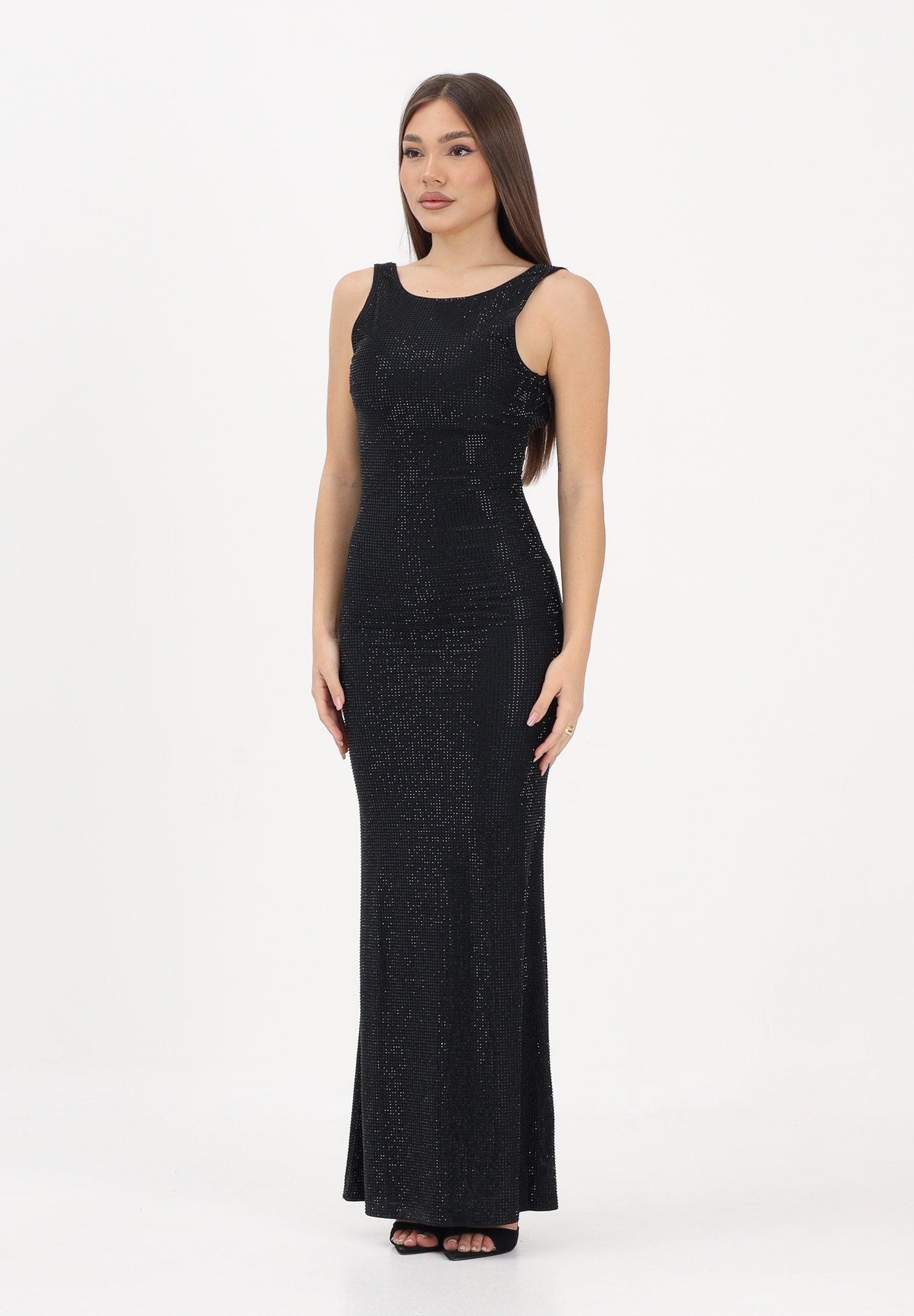 TWENTY FOURHAITCH Abito lungo Helios nero da donna A526NER NER TWENTY FOURHAITCH 
