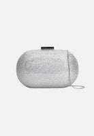 TWENTY FOURHAITCH Pochette argento da donna rivestita da micro strass BAG0004462P AR TWENTY FOURHAITCH 