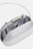 TWENTY FOURHAITCH Pochette argento da donna rivestita da micro strass BAG0004462P AR TWENTY FOURHAITCH 