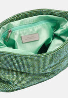 TWENTY FOURHAITCH Pochette verde da donna interamente rivestita da micro strass BAG0005362P VER TWENTY FOURHAITCH 