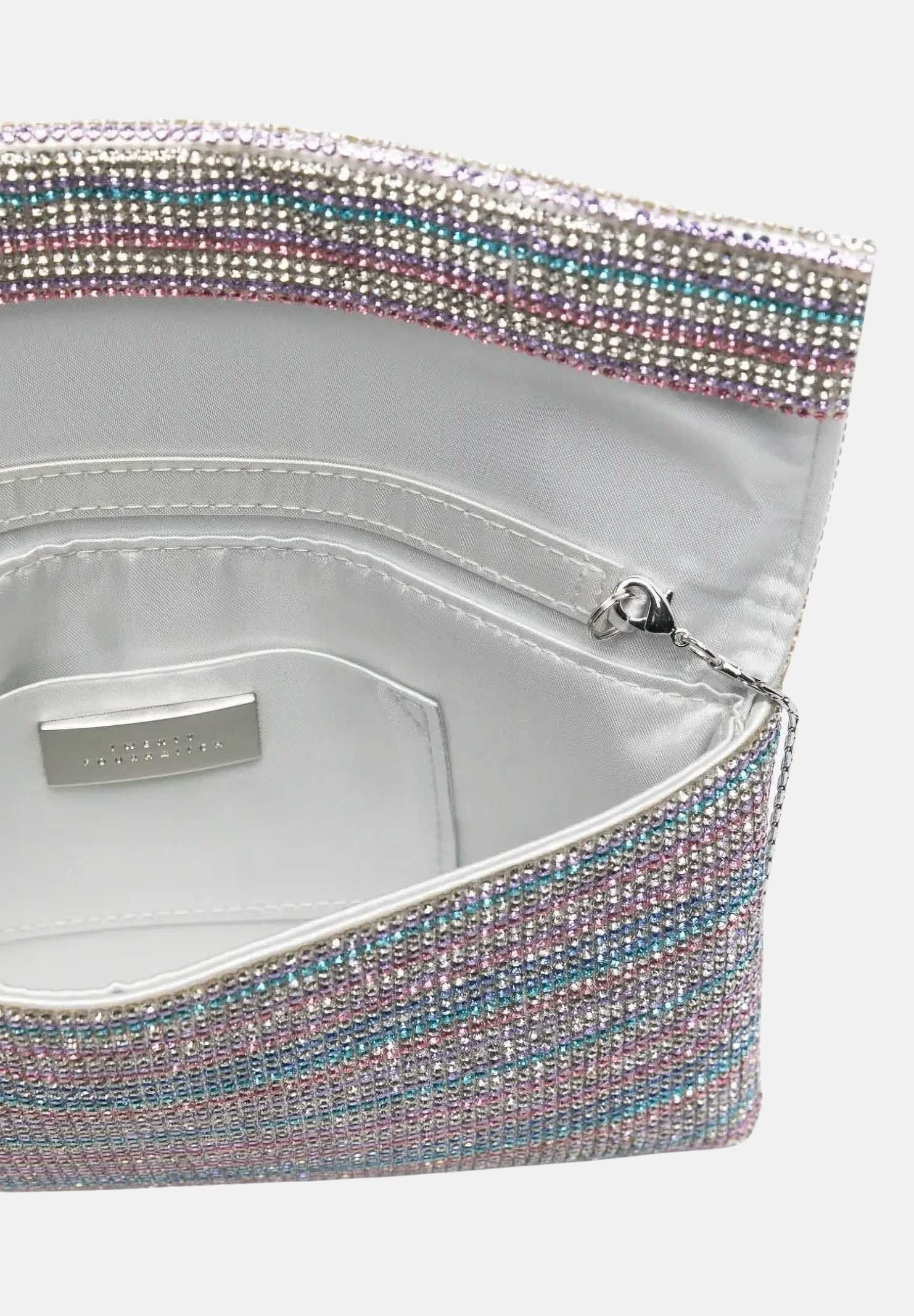 TWENTY FOURHAITCH Pochette multicolore da donna con micro strass BAG0006862P MU TWENTY FOURHAITCH 