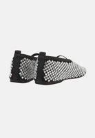 TWENTY FOURHAITCH Ballerine BOUNTY nere e argento da donna S0114NER NER TWENTY FOURHAITCH 