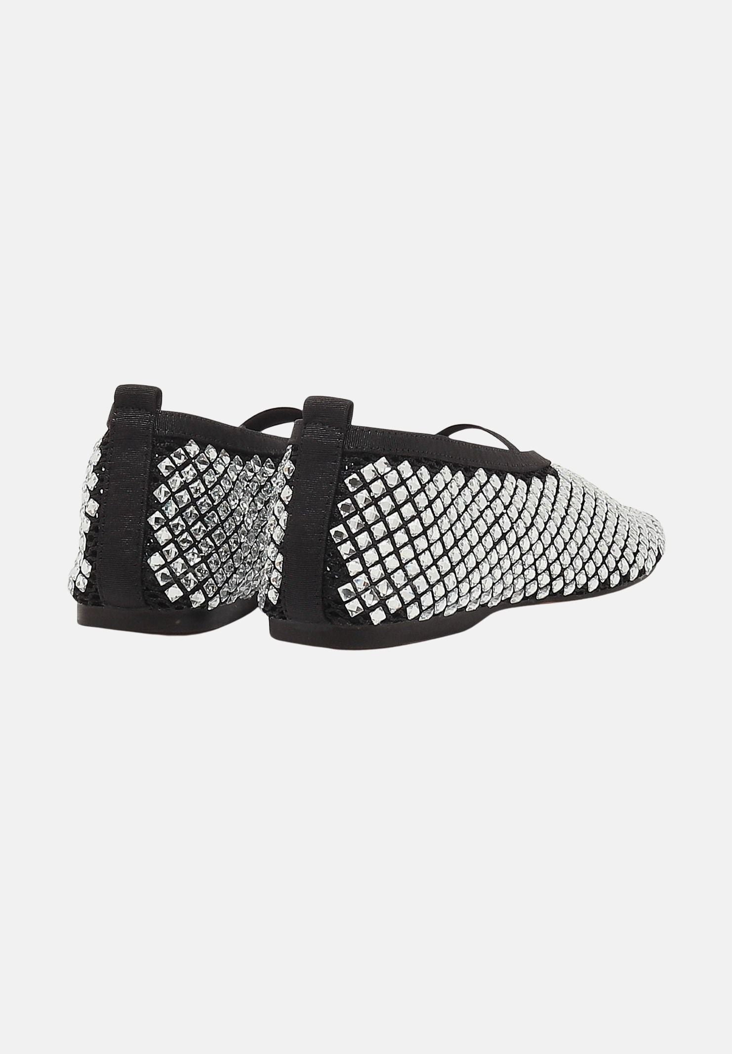 TWENTY FOURHAITCH Ballerine BOUNTY nere e argento da donna S0114NER NER TWENTY FOURHAITCH 