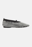 TWENTY FOURHAITCH Ballerine BOUNTY nere e argento da donna S0114NER NER TWENTY FOURHAITCH 