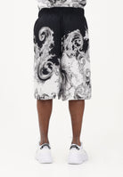 VERSACE JEANS COUTURE Shorts nero da uomo con stampa Wave Couture 80GAD10BNS787 V22 VERSACE JEANS COUTURE 