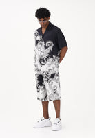 VERSACE JEANS COUTURE Shorts nero da uomo con stampa Wave Couture 80GAD10BNS787 V22 VERSACE JEANS COUTURE 
