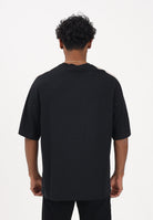 VERSACE JEANS COUTURE T-shirt a manica corta nera da uomo con inserto a contrasto 80GAHE08CJ00E 899 VERSACE JEANS COUTURE 