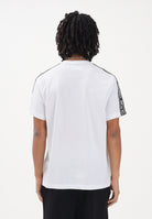VERSACE JEANS COUTURE T-shirt a manica corta bianca da uomo con inserti logati 80GAHT16CJ00T 003 VERSACE JEANS COUTURE 