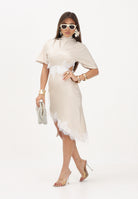 VICOLO abito corto Abito pizzo cut out beige donna AB1665 BE VICOLO 