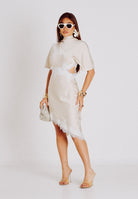 VICOLO abito corto Abito pizzo cut out beige donna AB1665 BE VICOLO 